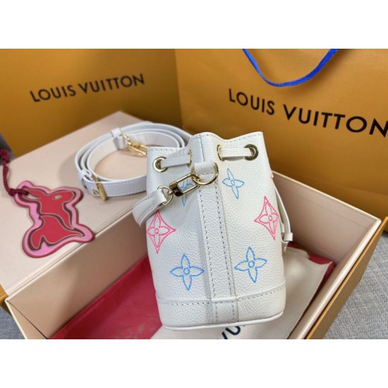 Replica Borsa Louis Vuitton Nano Noé M23088 LV Academy Monogram Empreinte