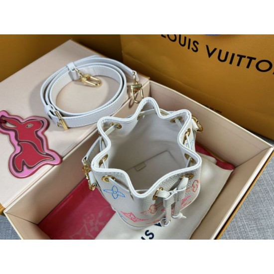 Replica Borsa Louis Vuitton Nano Noé M23088 LV Academy Monogram Empreinte