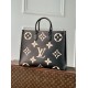 Replica Borsa tote Louis Vuitton Onthego GM M45945 Monogramma bicolore