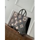 Replica Borsa tote Louis Vuitton Onthego GM M45945 Monogramma bicolore