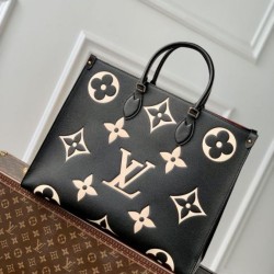 Replica Borsa tote Louis Vuitton Onthego GM M45945 Monogramma bicolore