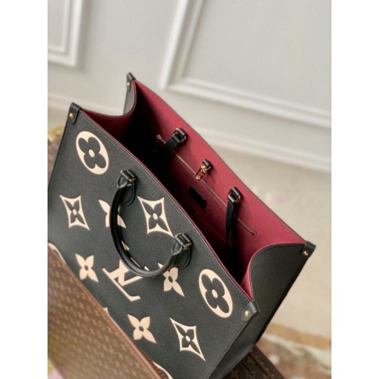 Replica Borsa tote Louis Vuitton Onthego GM M45945 Monogramma bicolore