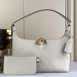 Replica Borsa Louis Vuitton Sac Sport Slouchy M46609 Monogram Empreinte Cream
