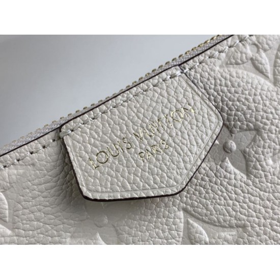 Replica Borsa Louis Vuitton Sac Sport Slouchy M46609 Monogram Empreinte Cream
