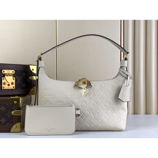 Replica Borsa Louis Vuitton Sac Sport Slouchy M46609 Monogram Empreinte Cream