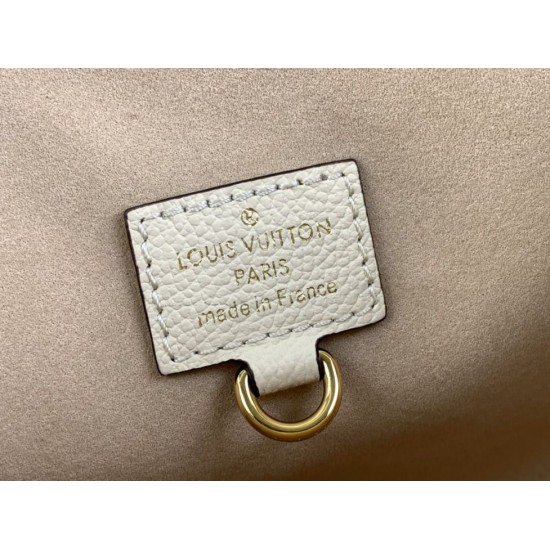 Replica Borsa Louis Vuitton Sac Sport Slouchy M46609 Monogram Empreinte Cream