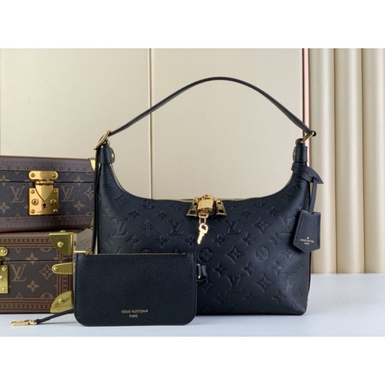 Replica Borsa Louis Vuitton Sac Sport Slouchy M46610 Monogram Empreinte Nera