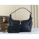 Replica Borsa Louis Vuitton Sac Sport Slouchy M46610 Monogram Empreinte Nera