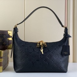 Replica Borsa Louis Vuitton Sac Sport Slouchy M46610 Monogram Empreinte Nera