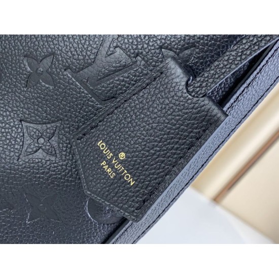 Replica Borsa Louis Vuitton Sac Sport Slouchy M46610 Monogram Empreinte Nera