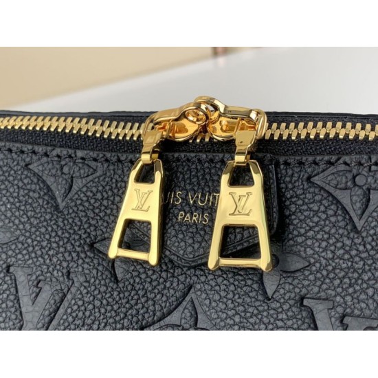 Replica Borsa Louis Vuitton Sac Sport Slouchy M46610 Monogram Empreinte Nera