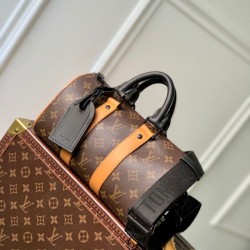 Replica Louis Vuitton M46687 LV Keepall Bandouliere 25 Tela Monogram Macassar