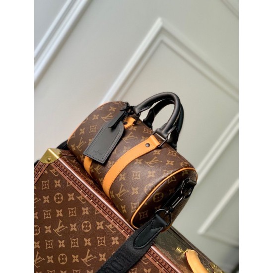 Replica Borsa Louis Vuitton Keepall Bandoulière 25 M46687 Monogramma Macassar