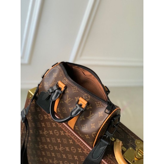 Replica Borsa Louis Vuitton Keepall Bandoulière 25 M46687 Monogramma Macassar