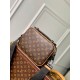 Replica Borsa a tracolla Louis Vuitton S-Lock M46688 Monogramma Macassar