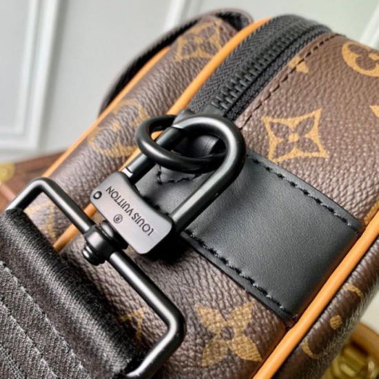 Replica Borsa a tracolla Louis Vuitton S-Lock M46688 Monogramma Macassar