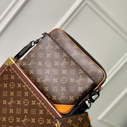 Replica Borsa da uomo Louis Vuitton Trio Messenger M46694 Monogram Macassar