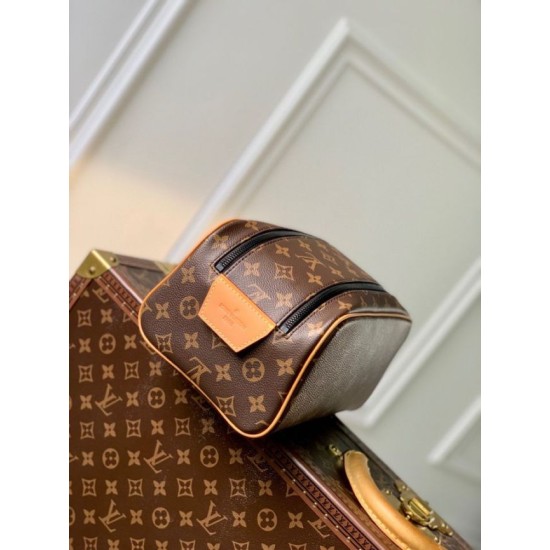 Replica Borsa Louis Vuitton Dopp Kit M46696 Monogram Macassar