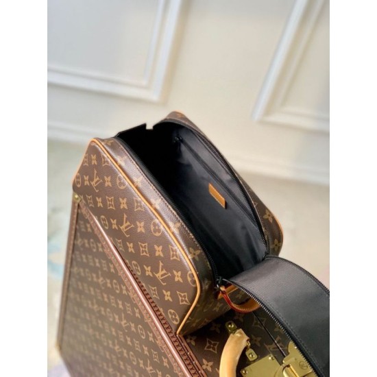 Replica Borsa Louis Vuitton Dopp Kit M46696 Monogram Macassar