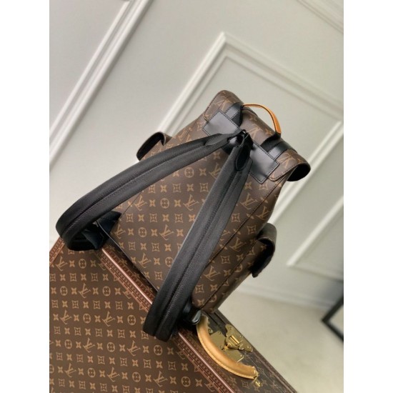 Replica Zaino da uomo Louis Vuitton Christopher PM M46699 Monogram Macassar