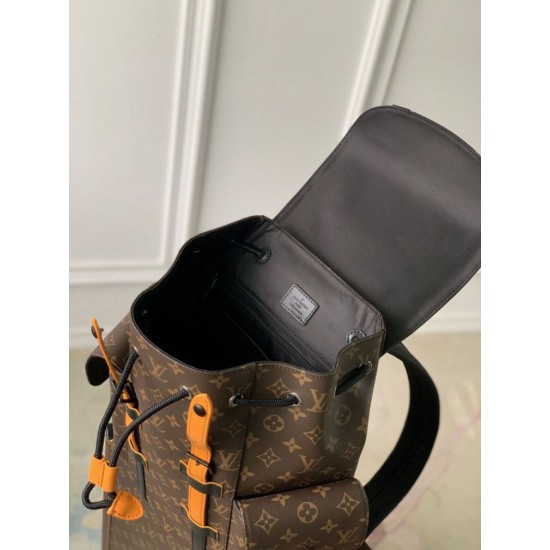 Replica Zaino da uomo Louis Vuitton Christopher PM M46699 Monogram Macassar
