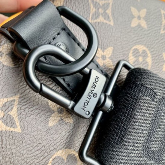 Replica Borsa da viaggio Louis Vuitton Keepall Bandouliere 45 M46703 Nonogram Macassar