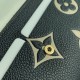 Replica Portafoglio Louis Vuitton Emilie Monogramma bicolore M82340 Nero