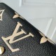 Replica Portafoglio Louis Vuitton Emilie Monogramma bicolore M82340 Nero
