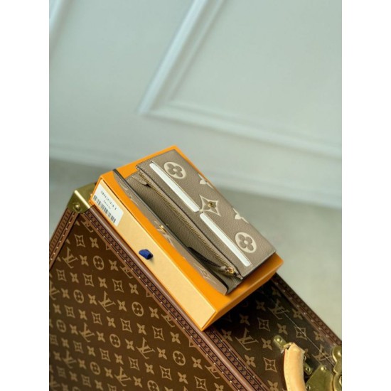 Replica Portafoglio Louis Vuitton Emilie Monogramma bicolore M82341