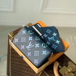 Replica Borsa a catena Louis Vuitton Félicie Pochette M82349 Blu