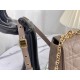 Replica Christian Dior Borsa Dior Caro media in pelle di vitello Cannage grigia