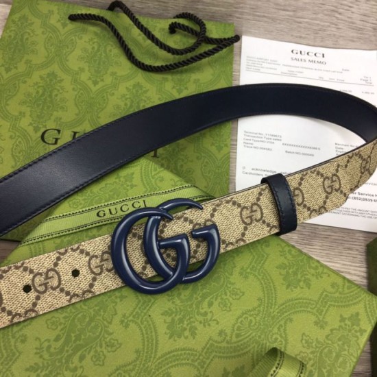 Replica Cintura sottile Gucci GG Marmont 414516 Nera