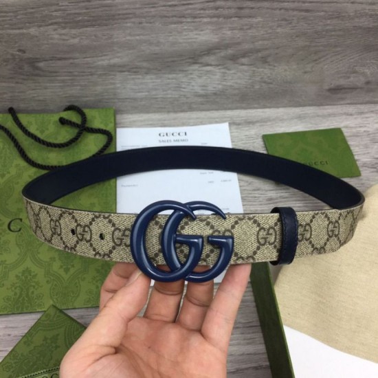 Replica Cintura sottile Gucci GG Marmont 414516 Nera