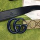 Replica Cintura sottile Gucci GG Marmont 414516 Nera