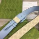 Replica Cintura larga Gucci GG Marmont 400593 40mm Azzurro
