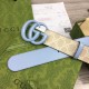 Replica Cintura larga Gucci GG Marmont 400593 40mm Azzurro