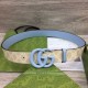 Replica Cintura larga Gucci GG Marmont 400593 40mm Azzurro