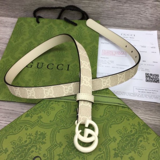 Replica Cintura sottile Gucci GG Marmont 409417 20mm