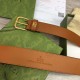 Replica Cintura Gucci con fibbia quadrata e Interlocking G 673921 Marrone