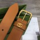 Replica Cintura Gucci con fibbia quadrata e Interlocking G 673921 Marrone