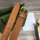 Replica Cintura Gucci con fibbia quadrata e Interlocking G 673921 Marrone