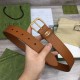 Replica Cintura Gucci con fibbia quadrata e Interlocking G 673921 Marrone