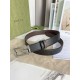 Replica Cintura reversibile Gucci con fibbia G quadrata 626974 Hardware argento