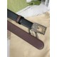 Replica Cintura reversibile Gucci con fibbia G quadrata 626974 Hardware argento
