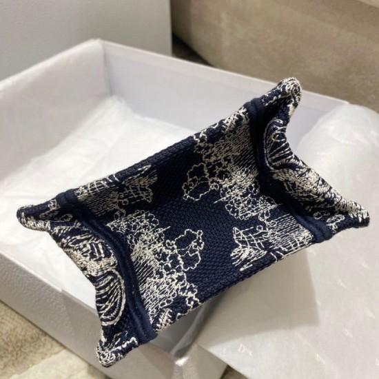 Replica Borsa per telefono Dior Mini Book Tote Toile de Jouy Ricamo inverso Blu Replica Borsa per telefono Dior Mini Book Tote Toile de Jouy Ricamo inverso Blu