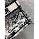 Replica Borsa tote Dior piccola a libro Plan de Paris ricamata bianca