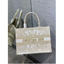 Replica Borsa tote Dior media a libro Rêve d'Infini ricamo Oro Replica Borsa tote Dior media a libro Rêve d'Infini ricamo Oro