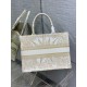 Replica Borsa tote Dior media a libro Rêve d'Infini ricamo Oro