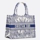 Replica Dior Dior Book Tote media Rêve d'Infini ricamo bianco/blu