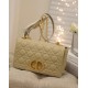 Replica Borsa media Dior Caro Cannage Beige